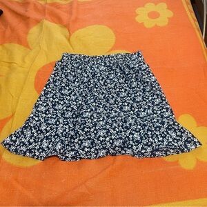 Floral Navy Skirt
